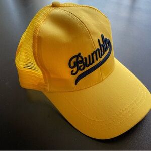Bumble Yellow Stitched Snapback Trucker Hat Cap